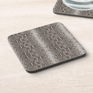 Python Snake Skin Animal Print Bier Onderzetter