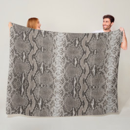 Python Snake Skin Animal Print Fleece Deken