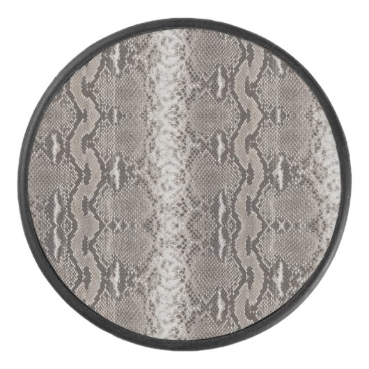 Python Snake Skin Animal Print Hockey Puck (Voorkant)