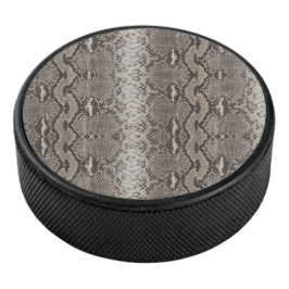 Python Snake Skin Animal Print Hockey Puck