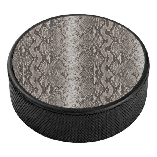 Python Snake Skin Animal Print Hockey Puck (3/4)