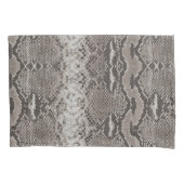 Python Snake Skin Animal Print Kussensloop (Voorkant)