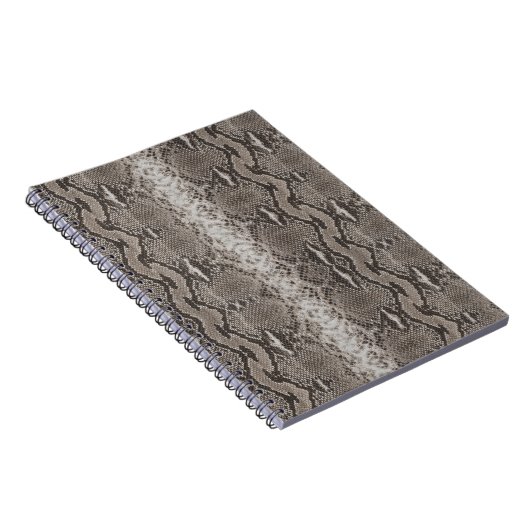 Python Snake Skin Animal Print Notitieboek (Rechterzijde)