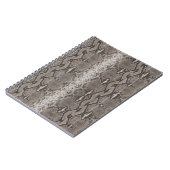 Python Snake Skin Animal Print Notitieboek (Linkerzijde)