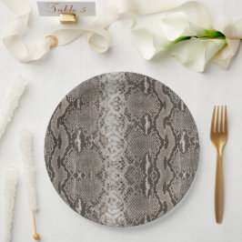 Python Snake Skin Animal Print Papieren Bordje
