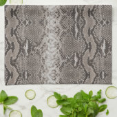 Python Snake Skin Animal Print Theedoek (Gevouwen)