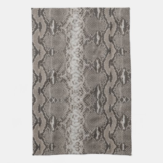 Python Snake Skin Animal Print Theedoek (Verticaal)