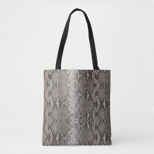 Python Snake Skin Animal Print Tote Bag (Voorkant)
