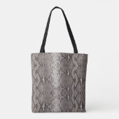 Python Snake Skin Animal Print Tote Bag (Achterkant)