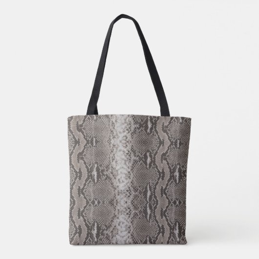 Python Snake Skin Animal Print Tote Bag (Achterkant)