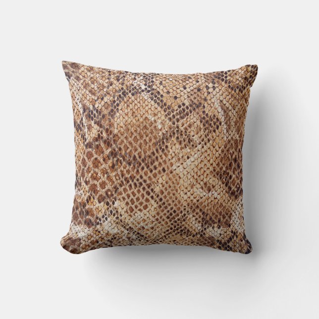 Python Snake Skin Print Kussen (Voorkant)