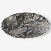 Python Snake Skin - Rich Elegant Halloween Papieren Bordje (Gekanteld)