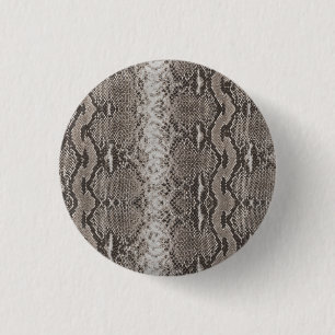 Python Snakeskin Print Ronde Button 3,2 Cm