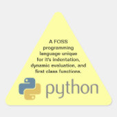 Python-Sticker Sticker (Voorkant)
