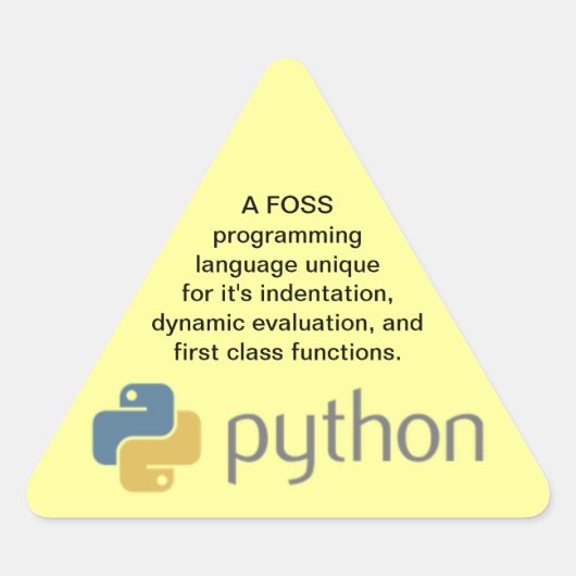 Python-Sticker Sticker (Voorkant)