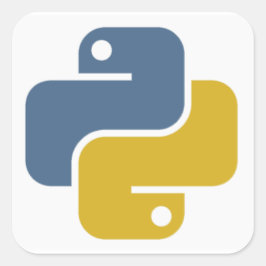 Python-Sticker Vierkante Sticker