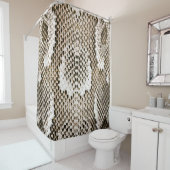 pythonhuid, slangenpatroon, dierlijk huidpatroon d douchegordijn (In situ)