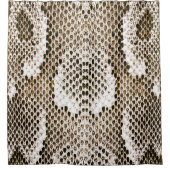 pythonhuid, slangenpatroon, dierlijk huidpatroon d douchegordijn (Voorkant)