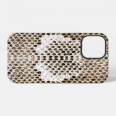 pythonhuid, slangenpatroon, dierlijk huidpatroon d iPhone hoesje (Achterkant horizontaal)