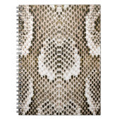 pythonhuid, slangenpatroon, dierlijk huidpatroon d notitieboek (Voorkant)