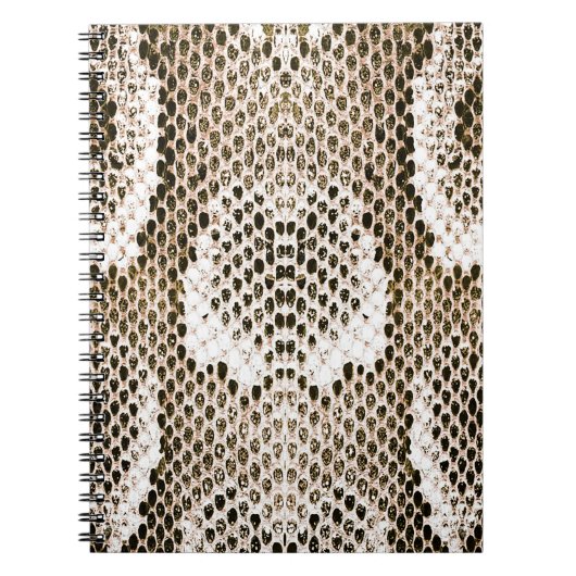 pythonhuid, slangenpatroon, dierlijk huidpatroon d notitieboek (Voorkant)
