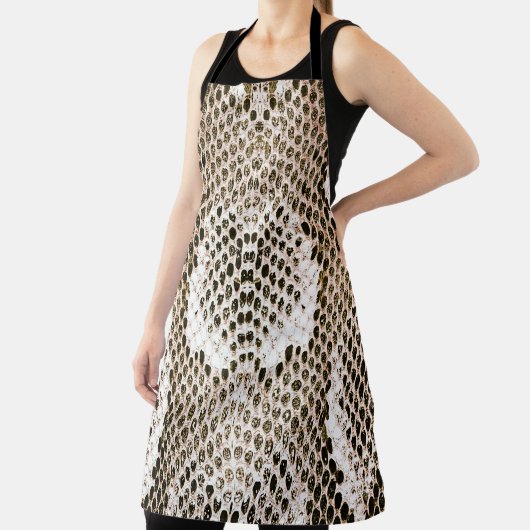 pythonhuid, slangenpatroon, dierlijk huidpatroon d schort (Insitu)