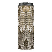 pythonhuid, slangenpatroon, dierlijk huidpatroon d thermosbeker (Achterkant)