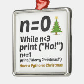 Pythonic Kerstmis Metalen Ornament (Links)