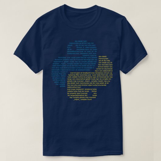 Pythonmodules T-shirt (Design voorkant)