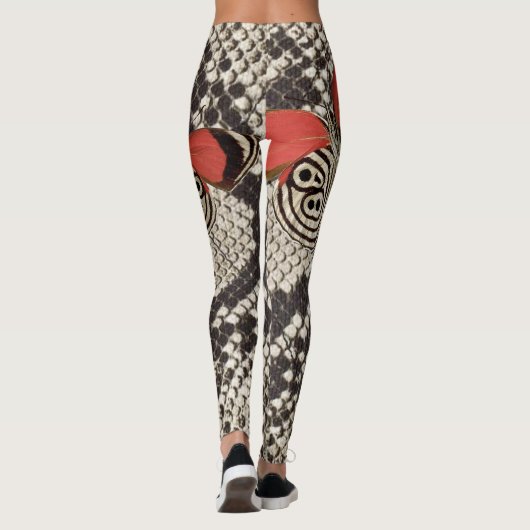 Pythons Love Butterflies Leggings (Achterkant)