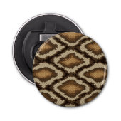 Pythonslang huidpatroon 2 button flesopener (Voorkant)