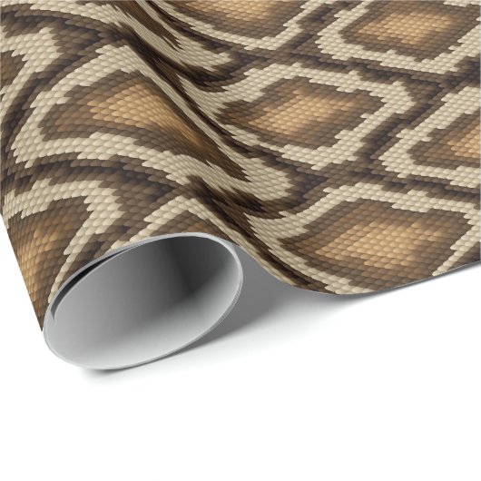 Pythonslang huidpatroon 2 cadeaupapier (Rol Hoek)