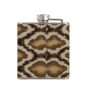 Pythonslang huidpatroon 2 heupfles (Achterkant)