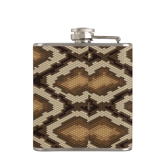 Pythonslang huidpatroon 2 heupfles (Achterkant)