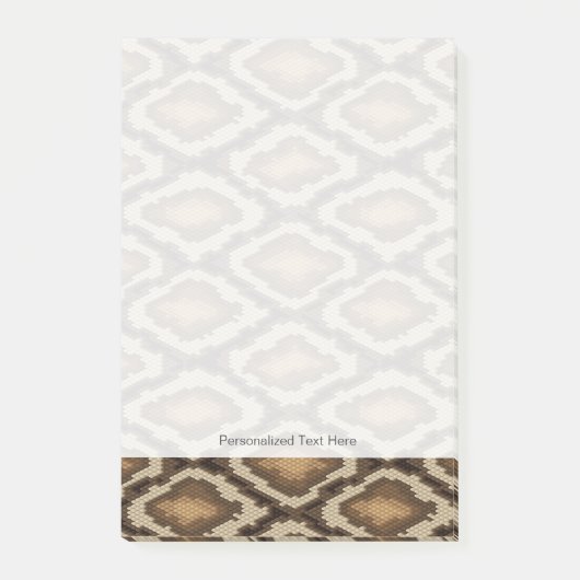 Pythonslang huidpatroon 2 post-it® notes (Voorkant)