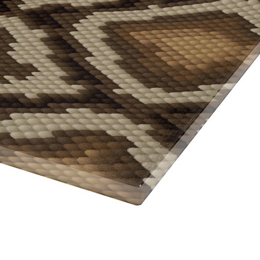 Pythonslang huidpatroon 2 snijplank (Hoek)