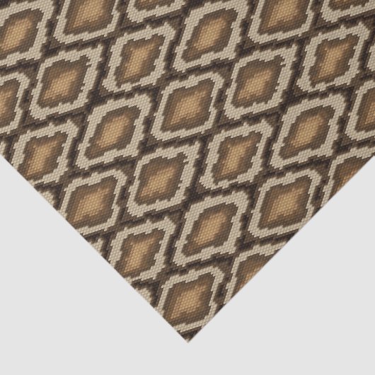 Pythonslang huidpatroon 2 tissuepapier (Detail)