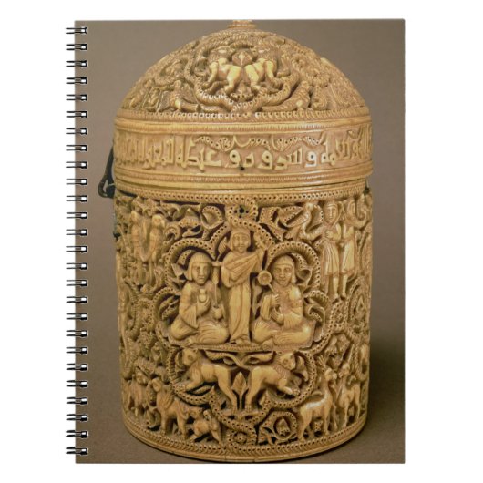 Pyx met opluchting die de plezierige aangename bee notitieboek (Voorkant)