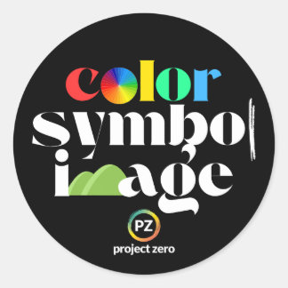 PZ Kleur, Symbool, Image Sticker (Rond)