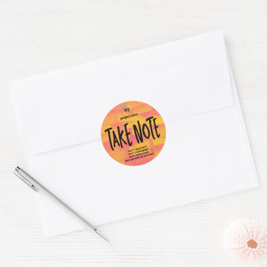 PZ Let Op Sticker (Envelop)