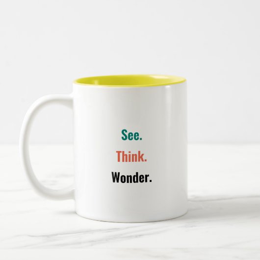 PZ "Zie. Denk. Verwonder." Mok (Links)