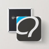 Q Button - blauw (Voorkant /achterkant)
