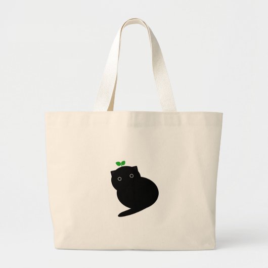 Q Cat Grote Tote Bag (Voorkant)