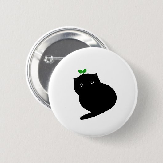 Q Cat Ronde Button 5,7 Cm (Voorkant /achterkant)