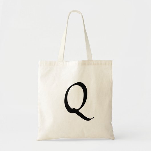 (Q) Handtekening Eenvoudige gift Tote Bag (Voorkant)