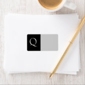 "Q" Initiaal Aangepast label (Insitu)