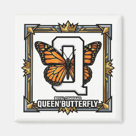 Q is for Queen Butterfly – GTA Style ABC Learning Magneet