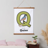 Q is voor gepersonaliseerde… hangend wandkleed (Slaapkamer)