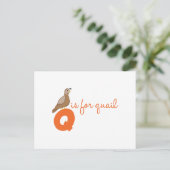 Q is voor kwart briefkaart (Staand voorkant)