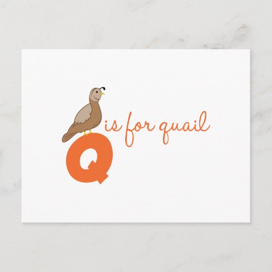 Q is voor kwart briefkaart (Voorkant)